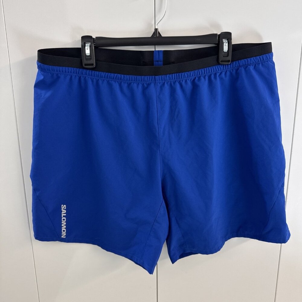 Men's SALOMON Active Hiking Swim Shorts Blue Size XL